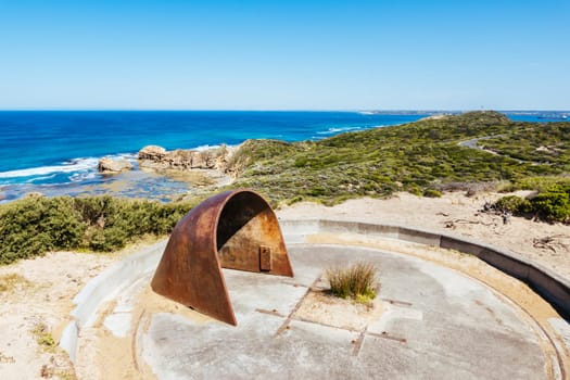 Cheviot Hill at Point Nepean and on a hot summer's day in Victoria, Australia