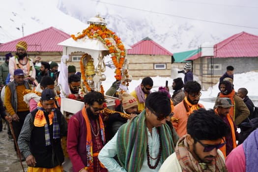 Dehradun,Uttarakhand India-December 16 2023-Embark on a breathtaking journey through the spiritual heights of Kedarnath, Uttarakhand.4k footage