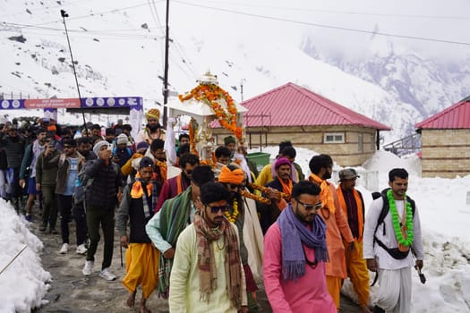 Dehradun,Uttarakhand India-December 16 2023-Embark on a breathtaking journey through the spiritual heights of Kedarnath, Uttarakhand.4k footage