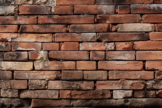 Background with a pattern of an old red brick wall.