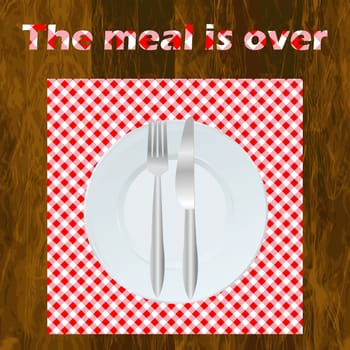 THE MEAL IS OVER dining etiquette