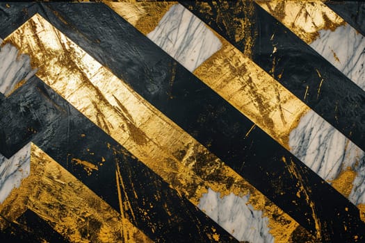 Bold black and gray marble with gold brush strokes, a striking design for high-fashion imagery, corporate branding, or avant-garde art pieces with a luxurious feel. Generative AI