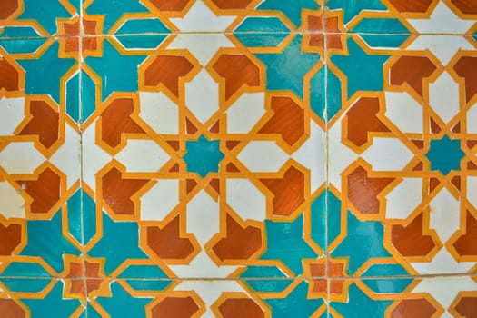 Portuguese azulejo tiles. Color pattern. Watercolor seamless pattern