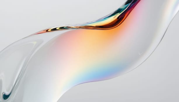 wallpaper, liquid Glass, translucent, transparent, white background iridescent Abstract wallpaper of many colored liquid glass full screen,fills the entire translucent through with light