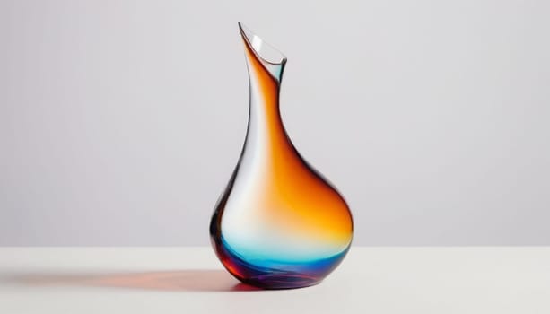 wallpaper, liquid Glass, translucent, transparent, round glass vase on white background iridescent Abstract wallpaper of many colored liquid glass full screen,fills the entire translucent through with light