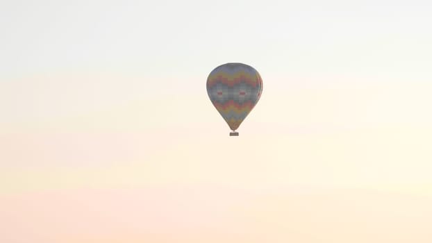 Colorful balloons at sunrise in Cappadocia. Turkey