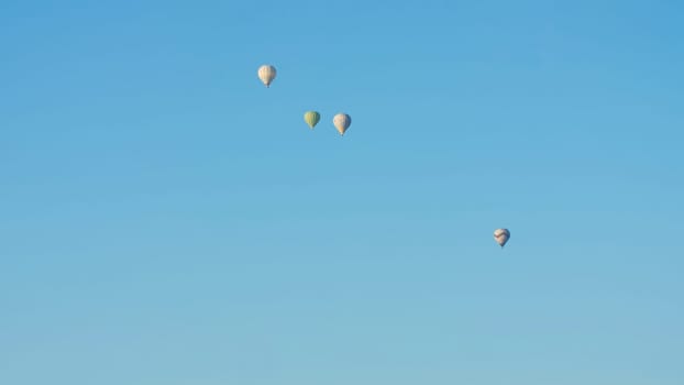 Colorful balloons at sunrise in Cappadocia. Turkey