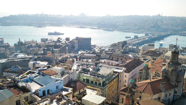 Panorama of the city of Istanbul from a height