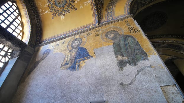 Christian icons of the Hagia Sophia.