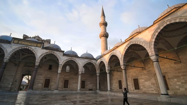 Fantastic view of Blue Mosque Sultan Ahmet in Istanbul, Turkey.