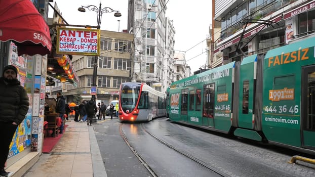 The central streets of Istanbul