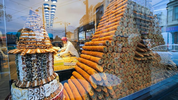 Sweets in the famous Istanbul Patisserie.