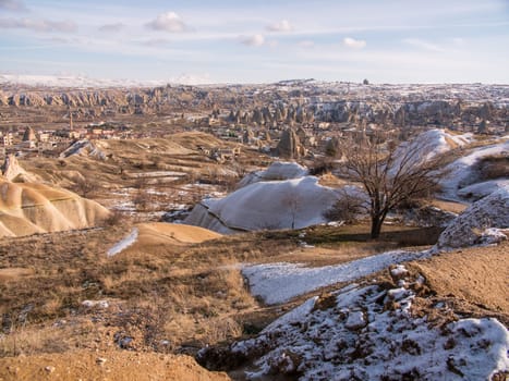 Cappadocia, Anatolia, Turkey. Open air museum Goreme national park