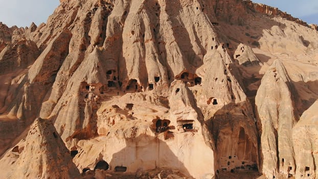 Ancient Christian churches in the rocks of Cappadocia. Turkey