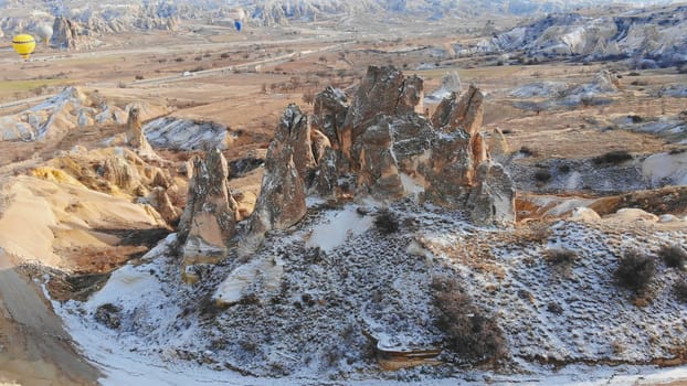 Sharp Rocks in Cappadocia. Turkey