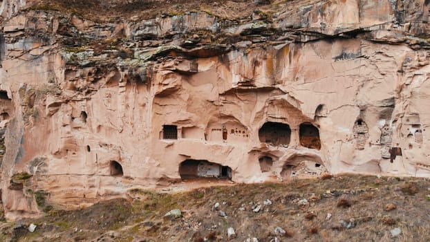 Ancient Christian churches in the rocks of Cappadocia. Turkey