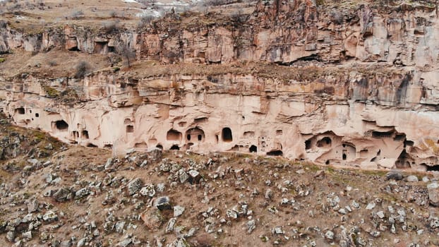 Ancient Christian churches in the rocks of Cappadocia. Turkey