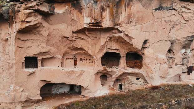 Ancient Christian churches in the rocks of Cappadocia. Turkey