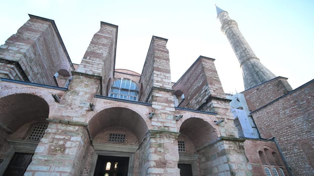 Walls of Hagia Sophia in Istanbul. Turkey