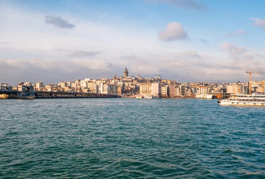 Bosphorus Strait in the city of Istanbul. Turkey