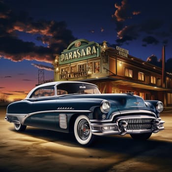 Indulge in the nostalgia and history of a bygone era with this captivating image of a vintage car. Exemplifying the essence of the past, this artwork beautifully captures the sentiment and legacy of a time long gone. With its striking art style and attention to detail, it transports you back to an era of classic automobiles and the stories they hold.