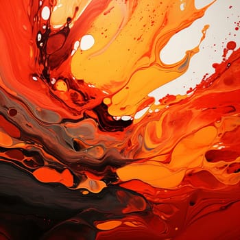 Immerse yourself in the awe-inspiring intensity of a volcanic eruption with this striking image in the art style of abstract minimalism. This surreal landscape captures the raw power and destructive magnificence of nature's fiery orchestra. Rivers of molten lava flow gently, resembling a symphony of vibrant oranges, fiery reds, and glowing yellows. The explosive force of the eruption is balanced with a sense of enchanting beauty, showcasing the mesmerizing spectacle that unfolds when nature plays its fiery symphony.