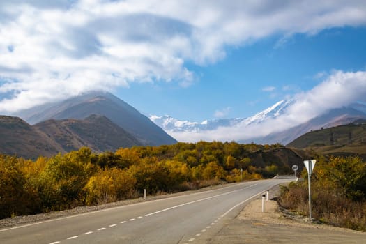 The snow-white beauty of a snow-capped peak, shrouded in northern silence and the magic of a winter landscape