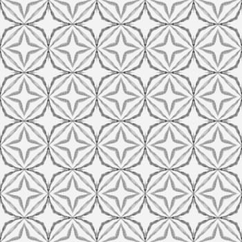Medallion seamless pattern. Black and white mesmeric boho chic summer design. Watercolor medallion seamless border. Textile ready ideal print, swimwear fabric, wallpaper, wrapping.