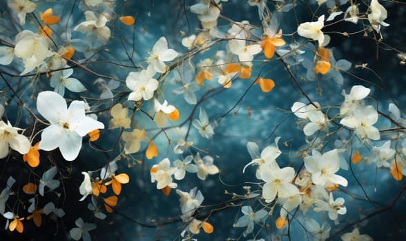 Blossoming Beauty: A Floral Symphony of Springtime Serenity in Nature's White Paradise