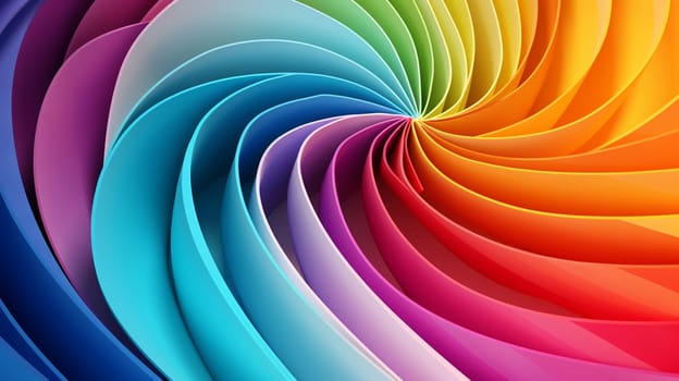 Abstract art swirl rainbow colorful background. High quality photo