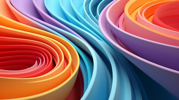 Abstract art swirl rainbow colorful background. High quality photo