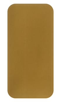 Rectangular brown cardboard liner for box on isolated background