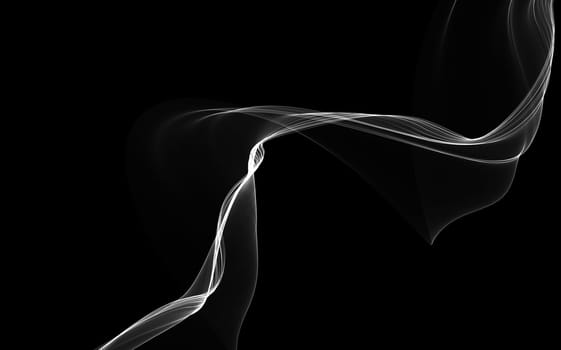 Dark abstract background with a glowing abstract waves, abstract background