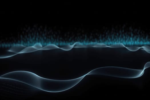 Flowing Waves of Futuristic Light: Abstract Digital Design