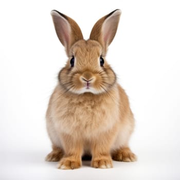 Bunny rabbit on a white background AI