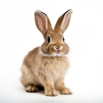 Bunny rabbit on a white background AI