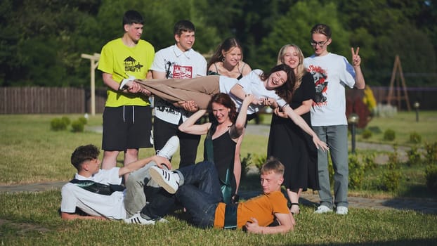 Seniors are spoiled and having fun on a summer day