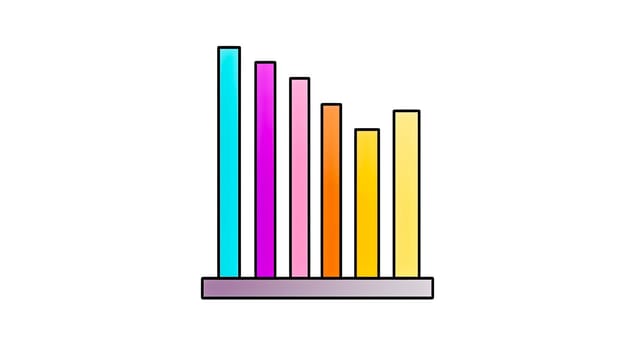 Flat chart and graph elements simply color editable. Standard illustration for creating infographics with ease.