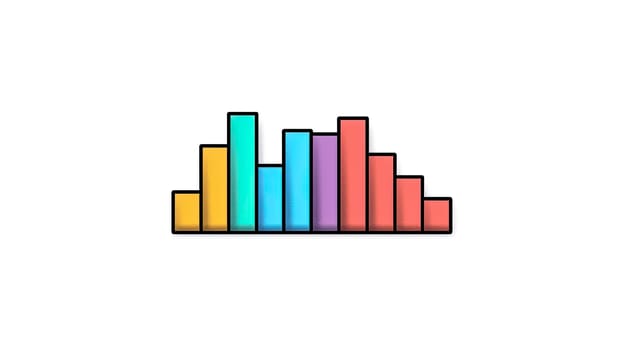 Flat chart and graph elements simply color editable. Standard illustration for creating infographics with ease.