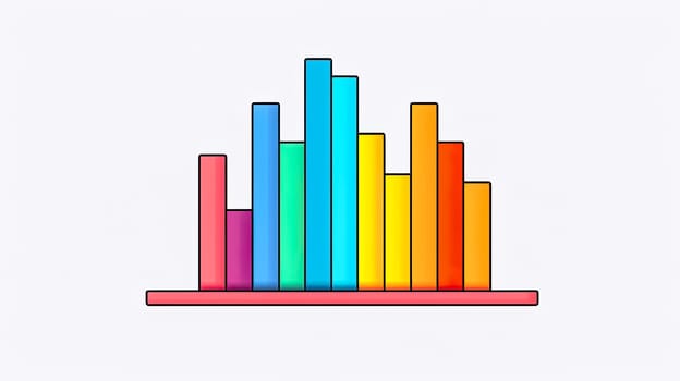 Flat chart and graph elements simply color editable. Standard illustration for creating infographics with ease.