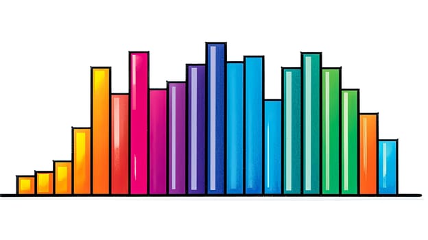 Flat chart and graph elements simply color editable. Standard illustration for creating infographics with ease.