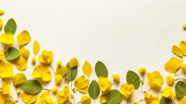 Vibrant and isolated set of yellow crocus flowers on a clean white background, showcasing the delicate beauty of these blossoms. Perfect for various floral concepts.