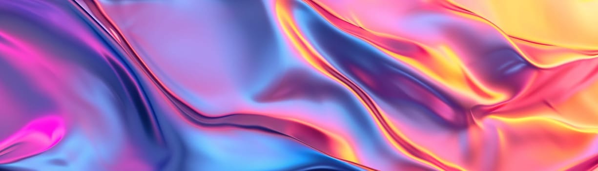 Holographic surface. Abstract gradient background in vibrant colors. Multicolor, versatile backdrop for any creative project or design. Pink, blue, purple. Generative AI