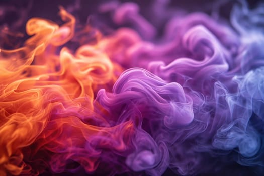 Abstract background colourful mist. Generative AI.