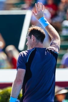 MELBOURNE, AUSTRALIA - JANUARY 11: Sir Andy Murray of Great Britain on his way to beating Dominic Thiem of Austria during day two of the 2024 Kooyong Classic at Kooyong on January 11, 2024 in Melbourne, Australia.