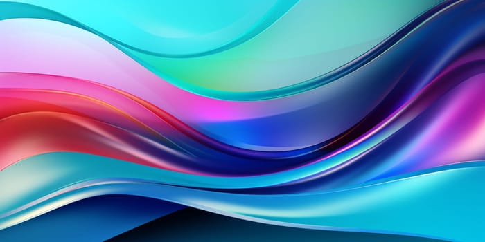 Bright color wave with blur and glowing effects. Abstract background. High quality photo