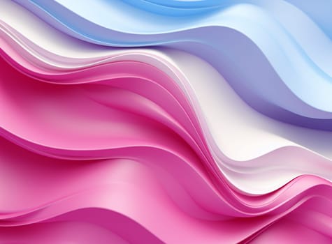 an abstract 3D image of digital waves in shades of Pink, Blue and purple - wave illustration. . High quality photo