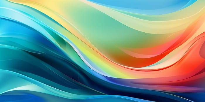 Bright color wave with blur and glowing effects. Abstract background. High quality photo