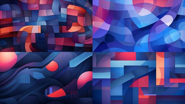 Abstract background with geometric elements. Creative trendy design. Illustrations For Wallpaper, Banner, Background, Card, Book Illustration, landing page. High quality photo