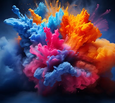 Motion Color drop in water,Ink swirling in ,Colorful ink abstraction.Fancy Dream Cloud of ink under water. High quality photo